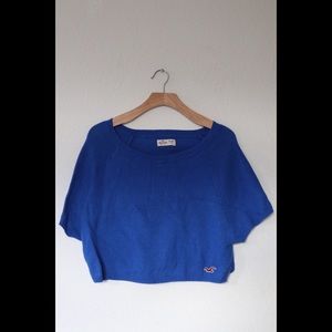 Hollister Cropped Short Sleeved Sweater
